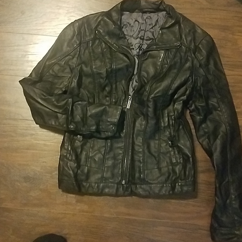 Black Vegan Leather Jacket
